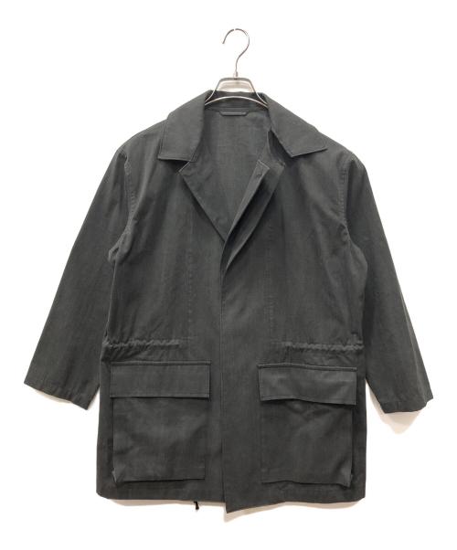 Y's（ワイズ）Y's (ワイズ) COTTON TWILL WASHER PIGMENT IRONING RIGHT COLLAR グレー サイズ:2の古着・服飾アイテム