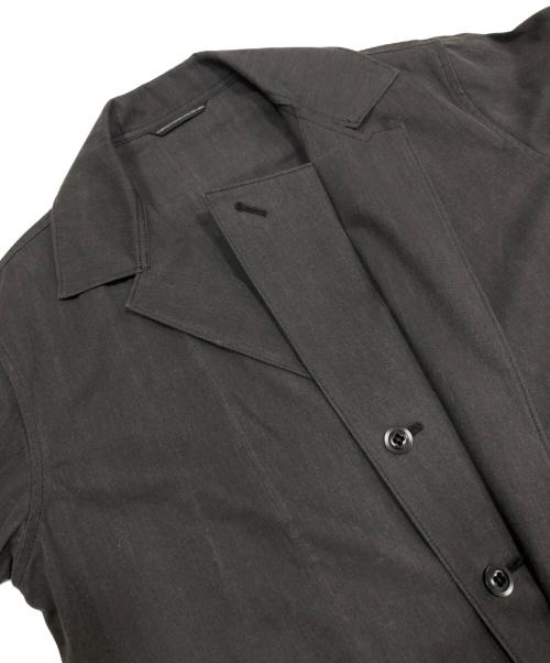 Y's（ワイズ）Y's (ワイズ) COTTON TWILL WASHER PIGMENT IRONING RIGHT COLLAR グレー サイズ:2の古着・服飾アイテム