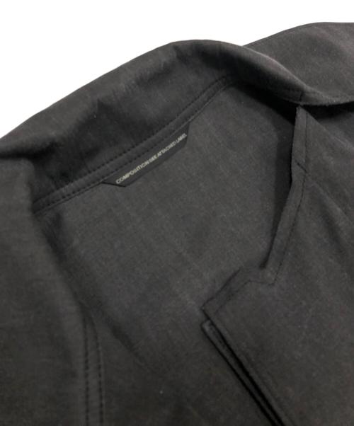 Y's（ワイズ）Y's (ワイズ) COTTON TWILL WASHER PIGMENT IRONING RIGHT COLLAR グレー サイズ:2の古着・服飾アイテム