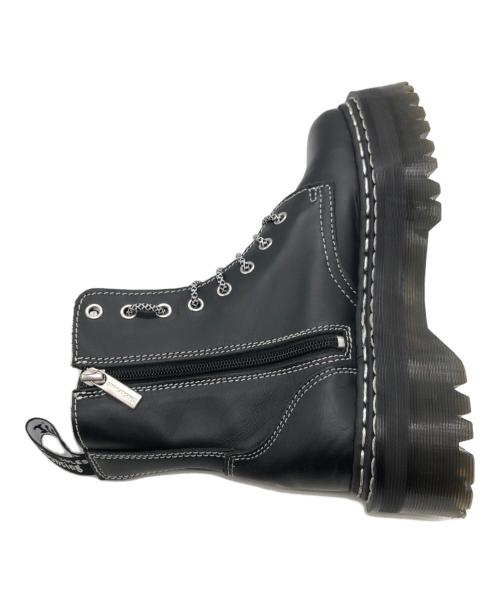 Dr.Martens（ドクターマーチン）Dr.Martens (ドクターマーチン) JADON ホワイトダブルステッチ 8 ホール ブーツ ブラック サイズ:UK6の古着・服飾アイテム