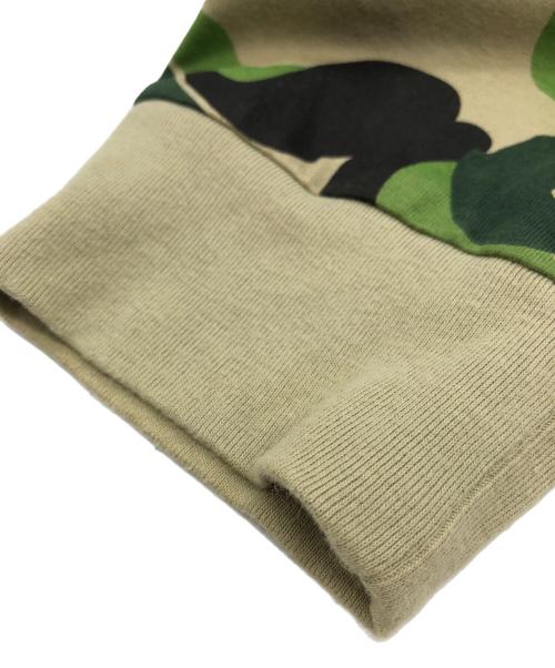 A BATHING APE（アベイシングエイプ）A BATHING APE (アベイシングエイプ) ABC CAMO COLLEGE L/S TEE グリーン サイズ:2XLの古着・服飾アイテム