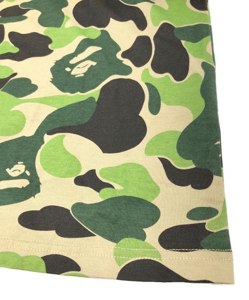 A BATHING APE（アベイシングエイプ）A BATHING APE (アベイシングエイプ) ABC CAMO COLLEGE L/S TEE グリーン サイズ:2XLの古着・服飾アイテム
