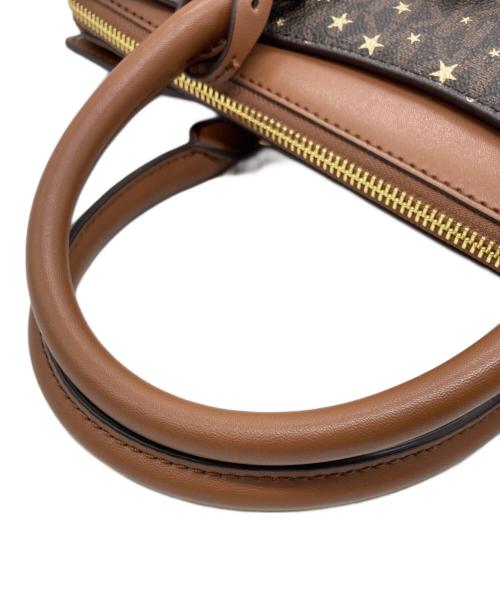 MICHAEL KORS（マイケルコース）MICHAEL KORS (マイケルコース) ARDEN トップジップ サッチェル ミディアム ブラウン 未使用品の古着・服飾アイテム