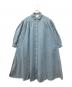 mina perhonen（ミナ ペルホネン）の古着「LAUNDRY シャツワンピース」｜ブルー