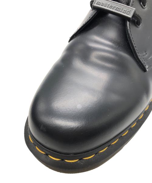 Dr.Martens（ドクターマーチン）Dr.Martens (ドクターマーチン) Mastermind JAPAN (マスターマインド ジャパン) A BATHING APE (アベイシングエイプ) 3ホールシューズ ブラック サイズ:SIZE UK9の古着・服飾アイテム