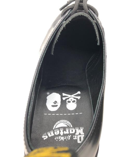 Dr.Martens（ドクターマーチン）Dr.Martens (ドクターマーチン) Mastermind JAPAN (マスターマインド ジャパン) A BATHING APE (アベイシングエイプ) 3ホールシューズ ブラック サイズ:SIZE UK9の古着・服飾アイテム