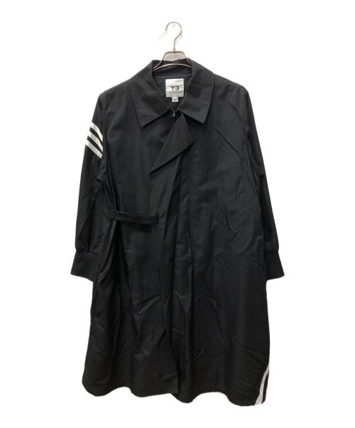 Y-3（ワイスリー）Y-3 (ワイスリー) W CH1 COAT - STRIPES ブラック サイズ:SIZE Mの古着・服飾アイテム