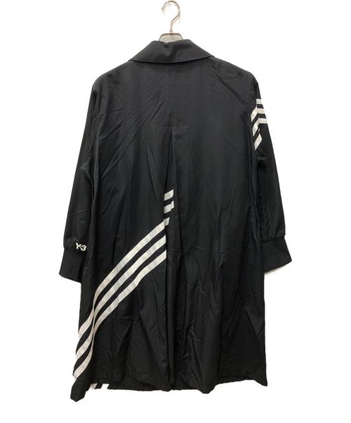 Y-3（ワイスリー）Y-3 (ワイスリー) W CH1 COAT - STRIPES ブラック サイズ:SIZE Mの古着・服飾アイテム