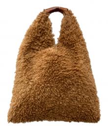 MM6 Maison Margiela（エムエムシックスメゾンマルジェラ）の古着「ボア ジャパニーズ ハンドバッグ」｜ブラウン