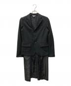 BLACK COMME des GARCONSブラックコムデギャルソン）の古着「ドッキング3Bジャケット」｜ブラック