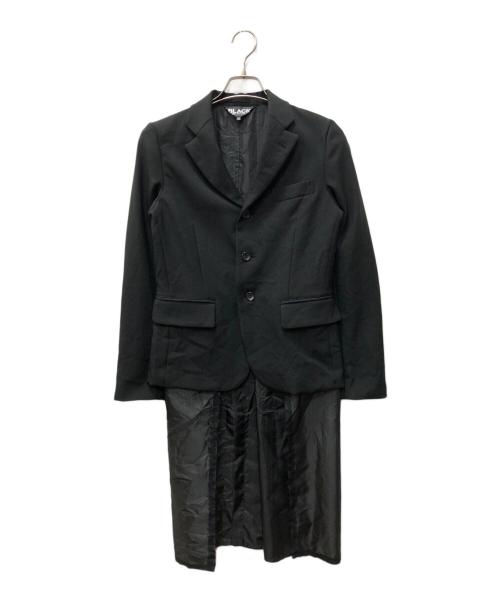 BLACK COMME des GARCONS（ブラックコムデギャルソン）BLACK COMME des GARCONS (ブラックコムデギャルソン) ドッキング3Bジャケット ブラック サイズ:SIZE XSの古着・服飾アイテム