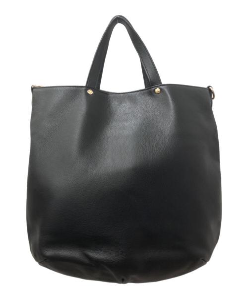 russet（ラシット）russet (ラシット) スリムエンボスモノグラム2WAYレザーバッグ ブラックの古着・服飾アイテム