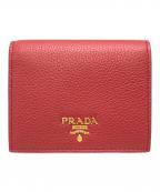 PRADAプラダ）の古着「2つ折り財布」｜レッド×ネイビー