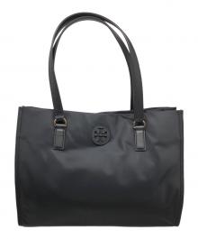 TORY BURCH（トリーバーチ）の古着「エラ ナイロン スモールトート」｜ブラック