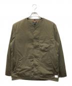 NANGAナンガ）の古着「HINOC RIPSTOP INNER DOWN CARDIGAN」｜グリーン