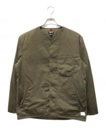 NANGA（ナンガ）の古着「HINOC RIPSTOP INNER DOWN CARDIGAN」｜グリーン