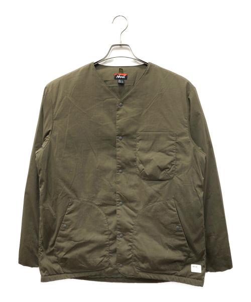 NANGA（ナンガ）NANGA (ナンガ) HINOC RIPSTOP INNER DOWN CARDIGAN グリーン サイズ:SIZE Lの古着・服飾アイテム