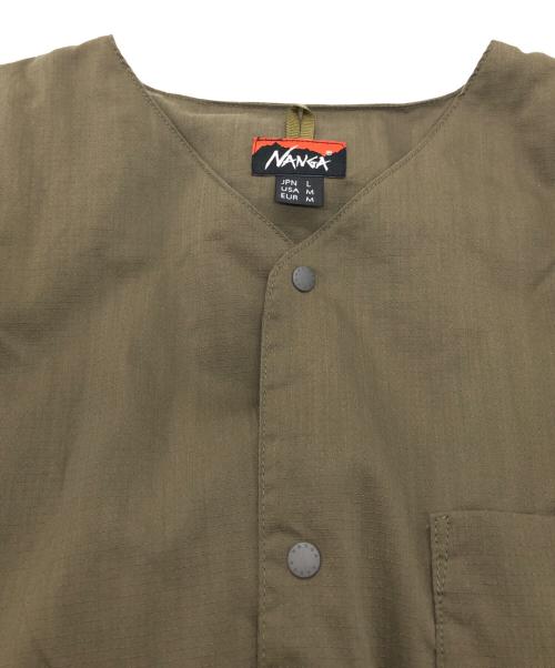NANGA（ナンガ）NANGA (ナンガ) HINOC RIPSTOP INNER DOWN CARDIGAN グリーン サイズ:SIZE Lの古着・服飾アイテム