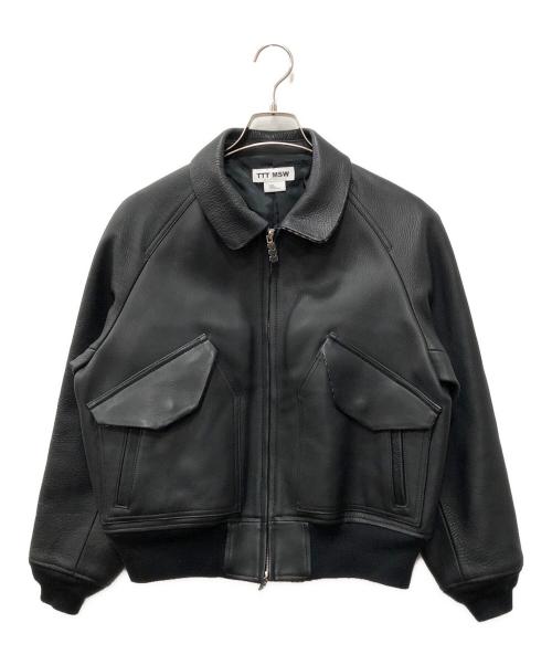 TTT MSW（ティー）TTT MSW (ティー) レザージャケット ブラック サイズ:SIZE Mの古着・服飾アイテム