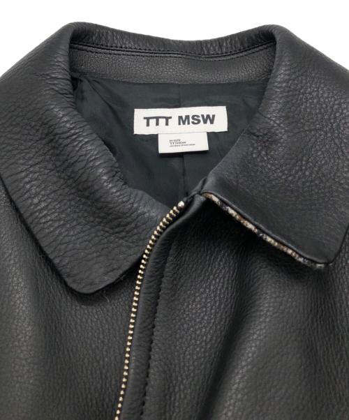 TTT MSW（ティー）TTT MSW (ティー) レザージャケット ブラック サイズ:SIZE Mの古着・服飾アイテム