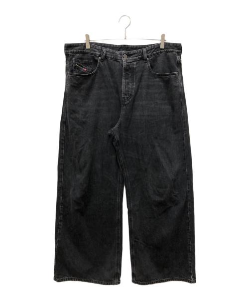 DIESEL（ディーゼル）DIESEL (ディーゼル) D-RISEワイドデニムパンツ ブラック サイズ:SIZE W36の古着・服飾アイテム
