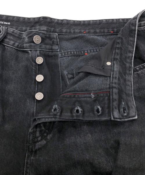 DIESEL（ディーゼル）DIESEL (ディーゼル) D-RISEワイドデニムパンツ ブラック サイズ:SIZE W36の古着・服飾アイテム