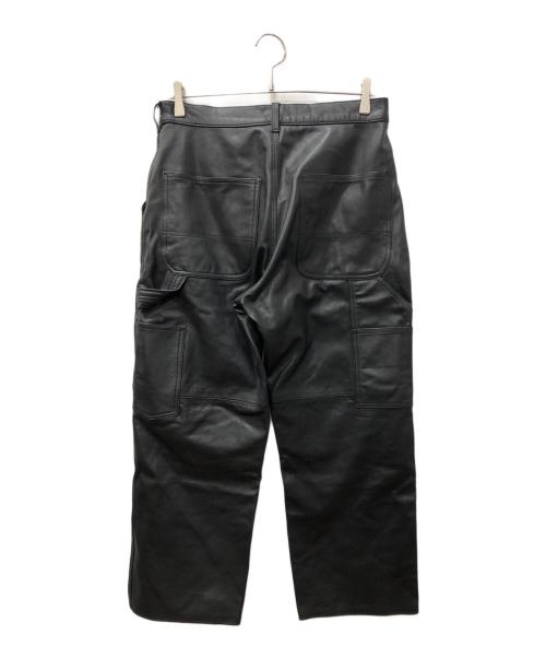 JOURNAL STANDARD relume（ジャーナルスタンダード レリューム）JOURNAL STANDARD relume (ジャーナルスタンダード レリューム) skookum (スクーカム) ゴートレザー ペインターパンツ ブラック サイズ:SIZE Sの古着・服飾アイテム