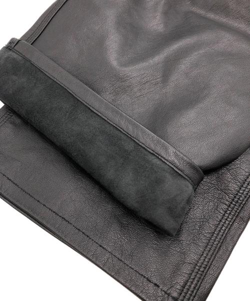 JOURNAL STANDARD relume（ジャーナルスタンダード レリューム）JOURNAL STANDARD relume (ジャーナルスタンダード レリューム) skookum (スクーカム) ゴートレザー ペインターパンツ ブラック サイズ:SIZE Sの古着・服飾アイテム
