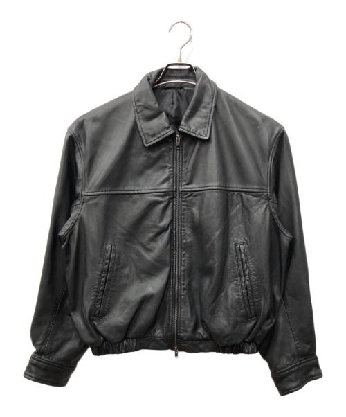 JOURNAL STANDARD relume（ジャーナルスタンダード レリューム）JOURNAL STANDARD relume (ジャーナルスタンダード レリューム) シープ レザー ウォッシュド ジップ ブルゾン ブラック サイズ:SIZE Mの古着・服飾アイテム