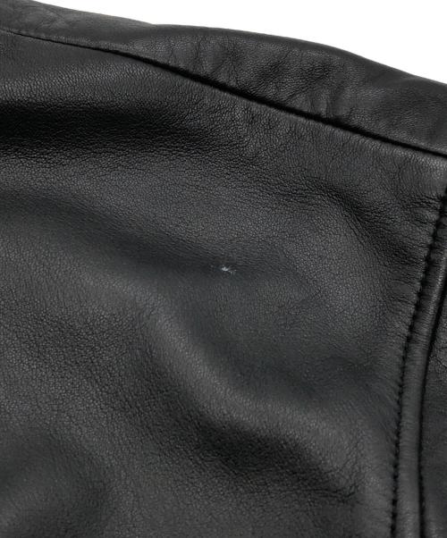 JOURNAL STANDARD relume（ジャーナルスタンダード レリューム）JOURNAL STANDARD relume (ジャーナルスタンダード レリューム) シープ レザー ウォッシュド ジップ ブルゾン ブラック サイズ:SIZE Mの古着・服飾アイテム