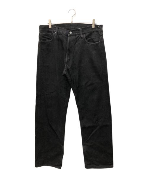 EVISU（エヴィス）EVISU (エヴィス) バックポケットカモメプリントデニムパンツ ブラック サイズ:SIZE W36の古着・服飾アイテム