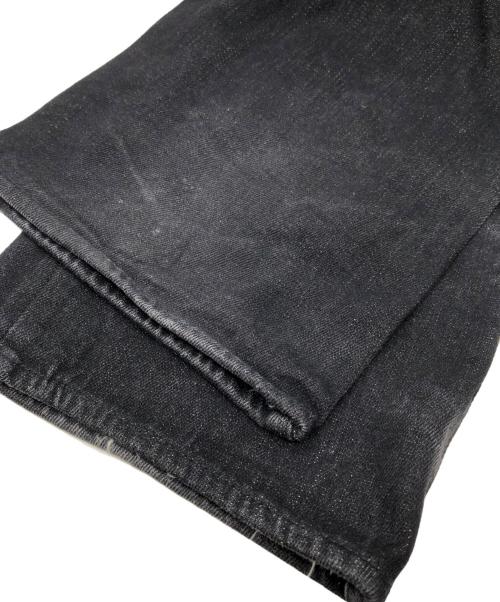 EVISU（エヴィス）EVISU (エヴィス) バックポケットカモメプリントデニムパンツ ブラック サイズ:SIZE W36の古着・服飾アイテム