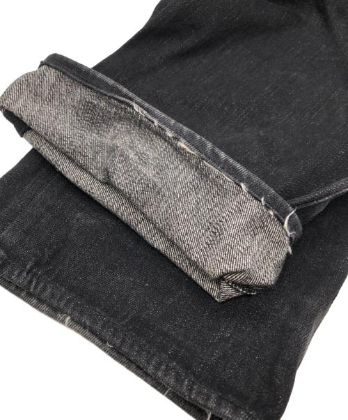 EVISU（エヴィス）EVISU (エヴィス) バックポケットカモメプリントデニムパンツ ブラック サイズ:SIZE W36の古着・服飾アイテム