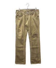 TRUE RELIGION（トゥルー レリジョン）の古着「RICKY BIG T デニムパンツ」｜ベージュ