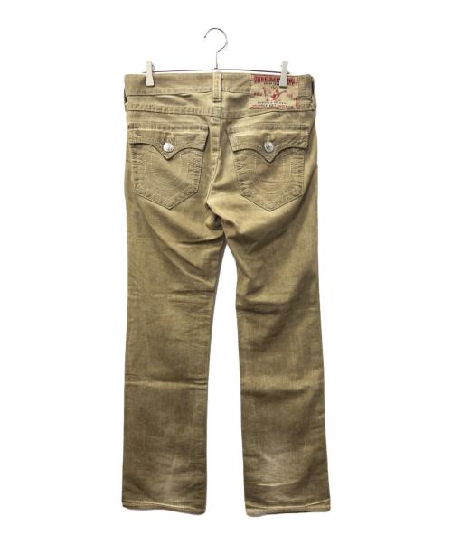TRUE RELIGION（トゥルー レリジョン）TRUE RELIGION (トゥルー レリジョン) RICKY BIG T デニムパンツ ベージュ サイズ:SIZE 31の古着・服飾アイテム