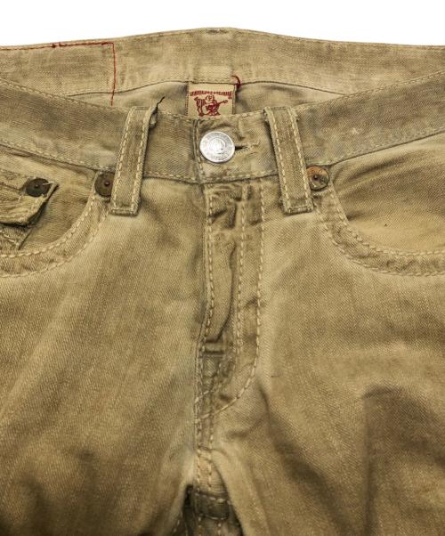 TRUE RELIGION（トゥルー レリジョン）TRUE RELIGION (トゥルー レリジョン) RICKY BIG T デニムパンツ ベージュ サイズ:SIZE 31の古着・服飾アイテム