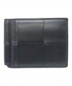 BOTTEGA VENETAボッテガベネタ）の古着「カセットマネークリップ付き2つ折りウォレット」｜ブラック