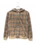 BURBERRY（バーバリー）の古着「チェック コットンブレンド ジップアップフーディー」｜ベージュ