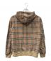 BURBERRY (バーバリー) チェック コットンブレンド ジップアップフーディー ベージュ サイズ:SIZE L：45000円