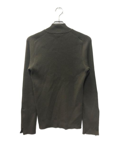 GUCCI（グッチ）GUCCI (グッチ) ジップアップニット カーキ サイズ:SIZE Lの古着・服飾アイテム