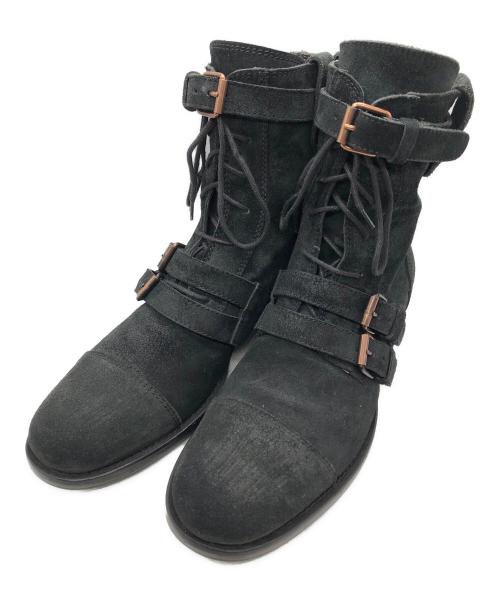 DOLCE & GABBANA（ドルチェ＆ガッバーナ）DOLCE & GABBANA (ドルチェ＆ガッバーナ) コンバットブーツ ブラック サイズ:SIZE 7の古着・服飾アイテム