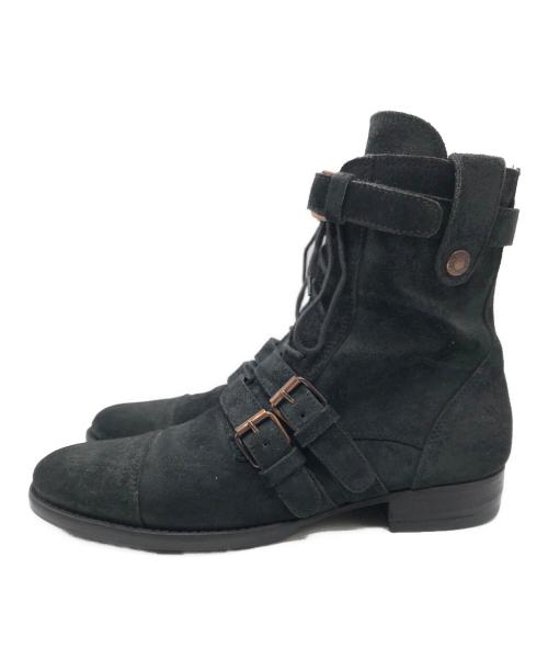 DOLCE & GABBANA（ドルチェ＆ガッバーナ）DOLCE & GABBANA (ドルチェ＆ガッバーナ) コンバットブーツ ブラック サイズ:SIZE 7の古着・服飾アイテム