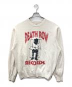 WACKO MARIAワコマリア）の古着「DEATH ROW RECORDS / HEAVY WEIGHT CREW NECK SWEAT SHIRT」｜アイボリー