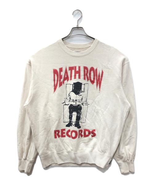 WACKO MARIA（ワコマリア）WACKO MARIA (ワコマリア) DEATH ROW RECORDS / HEAVY WEIGHT CREW NECK SWEAT SHIRT アイボリー サイズ:SIZE XLの古着・服飾アイテム