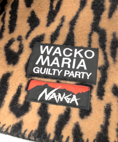 NANGA（ナンガ）NANGA (ナンガ) WACKO MARIA (ワコマリア) レオパードブランケット ブラウンの古着・服飾アイテム