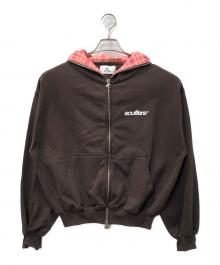 scuffers（スカッファー）の古着「Gothic Brown Zipper ジップパーカー」｜ブラウン