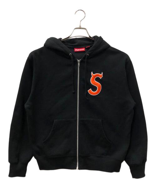 SUPREME（シュプリーム）SUPREME (シュプリーム) Devil S Logo Zip Up Hooded Sweatshirt ブラック サイズ:SIZE Sの古着・服飾アイテム