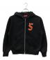 SUPREME（シュプリーム）の古着「Devil S Logo Zip Up Hooded Sweatshirt」｜ブラック