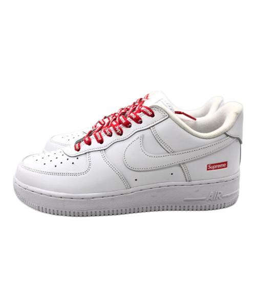 NIKE（ナイキ）NIKE (ナイキ) SUPREME (シュプリーム) AIR FORCE 1 LOW / SUPREME ホワイト×レッド サイズ:26cmの古着・服飾アイテム