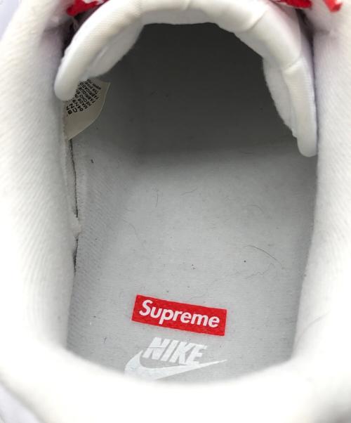 NIKE（ナイキ）NIKE (ナイキ) SUPREME (シュプリーム) AIR FORCE 1 LOW / SUPREME ホワイト×レッド サイズ:26cmの古着・服飾アイテム